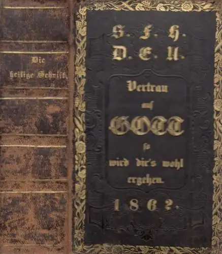 Buch: Die Bibel, Luther, Martin. 1859, Verlag Carl Heinrich Friedrich Dölle