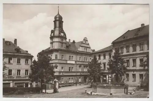 AK Schleiz. i. Thür. Rathaus, ca. 1965, Dick-Foto-Verlag, gelaufen, Fotokarte