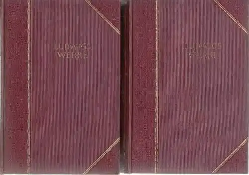 Buch: Ludwigs Werke in vier Teilen, Ludwig, Otto. 4 in 2 Bände, gebraucht, gut