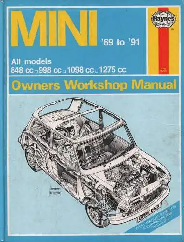 Buch: Mini Owners Workshop Manual, Mini '69 to '91, Mead, John, 1991, Hayenes