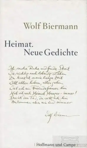 Buch: Heimat. Neue Gedichte, Biermann, Wolf. 2006, Hoffmann und Campe Verlag