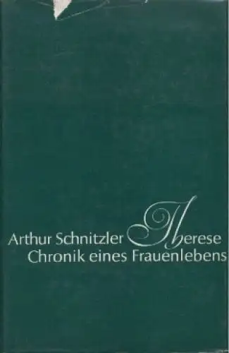 Buch: Therese, Schnitzler, Arthur. 1966, Aufbau Verlag, gebraucht, gut
