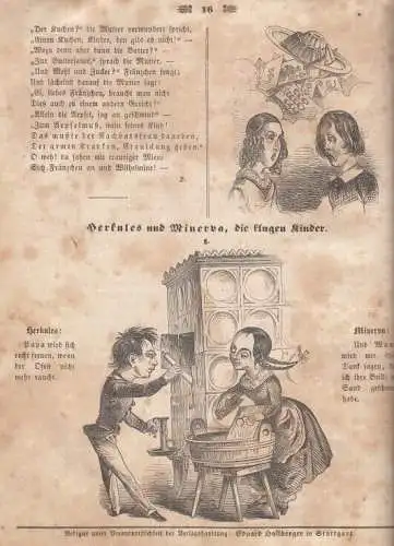 Fliegende Blätter für die Jugend - 1. Band, Hallberger, Eduard. 1849