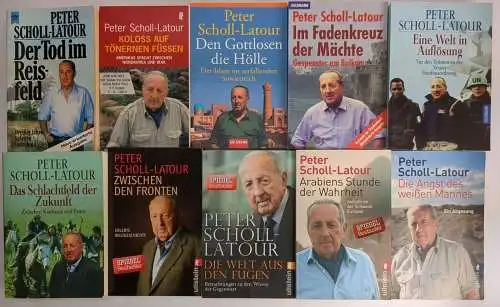 10 Bücher Peter Scholl-Latour: Fluch, Russland, Weltmacht, Arabien, Kalter Krieg