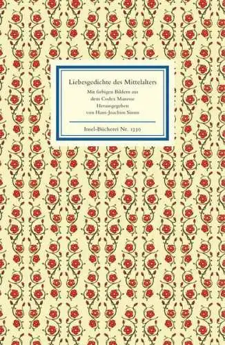 Insel-Bücherei 1330, Liebesgedichte des Mittelalters, Simm, Hans-Joachim, 2010