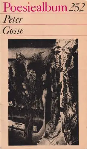 Buch: Poesiealbum 252, Gosse, Peter, 1988, Verlag Neues Leben, gebraucht, gut