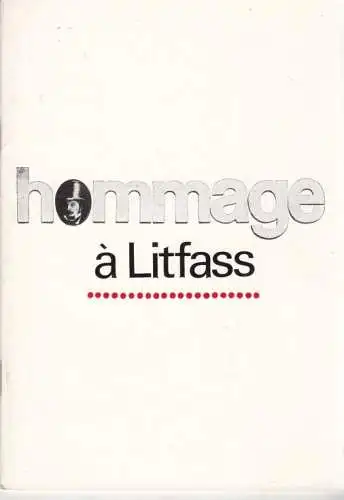 Buch: hommage a Litfass, Wallenburg, Ullrich. 1981, gebraucht, gut