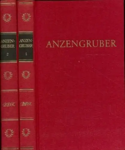 Buch: Anzengrubers Werke in zwei Bänden, Anzengruber, Ludwig. 2 Bände, 1980