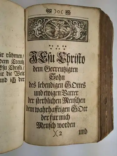 Buch: Glaubiger Kinder Gottes Creutz-Schule, Johann Weidner, 1731, Paul Kühzen