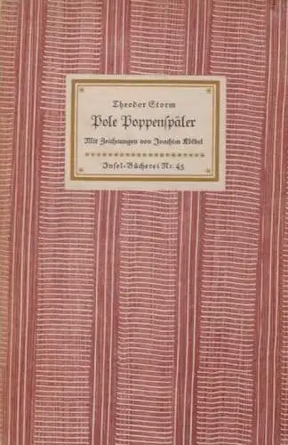 Insel-Bücherei 45, Pole Poppenspäler, Storm, Theodor. 1954, Insel-Verlag