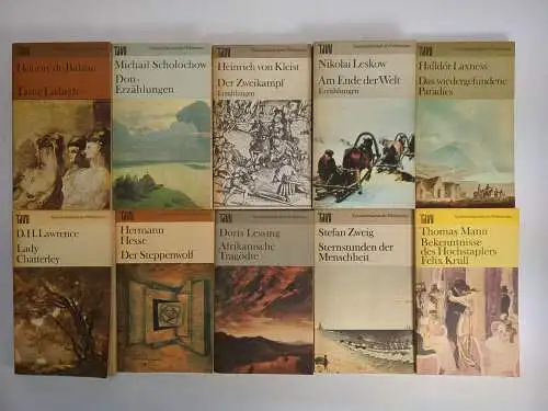 20 Bücher TdW Taschenbuch der Weltliteratur, Volk & Welt, Proust, Faulkner ...