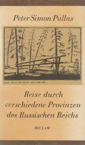 Buch: Reise durch verschiedene Provinzen des Russischen Reichs, Pallas. 1987