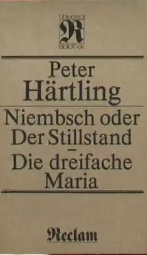 Buch: Niembsch oder Der Stillstand - Die dreifache Maria, Härtling, Peter. 1984