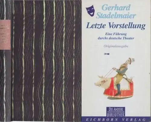 Buch: Letzte Vorstellung, Stadelmaier, Gerhard. Die Andere Bibliothek, 1993