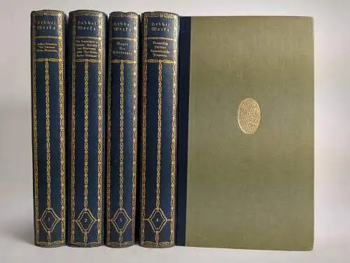 Buch: Hebbels dramatische Werke in vier Bänden, Friedrich Hebbel, Tempel Verlag