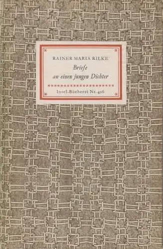 Insel-Bücherei 406, Briefe an einen jungen Dichter, Rilke, Rainer Maria. 1957