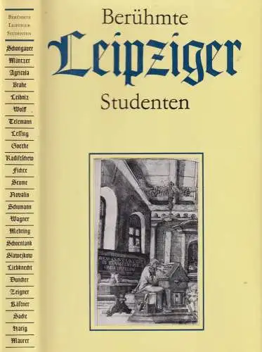 Buch: Berühmte Leipziger Studenten, 1984, Urania Verlag, gebraucht, gut
