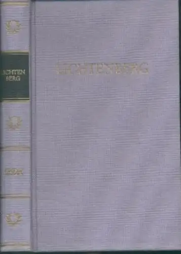 Buch: Lichtenbergs Werke in einem Band, Lichtenberg, Georg Christoph. 1975 36814