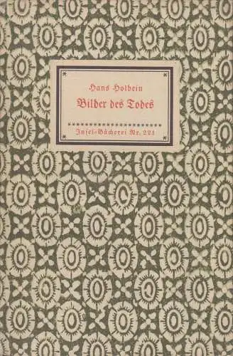 Insel-Bücherei 221, Bilder des Todes, Holbein, Hans, Insel-Verlag