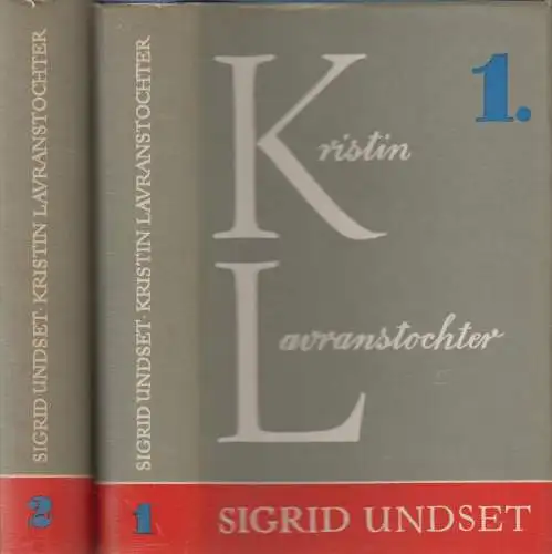 Buch: Kristin Lavranstochter, Undset, Sigrid. 2 Bände, Romane der Weltliteratur