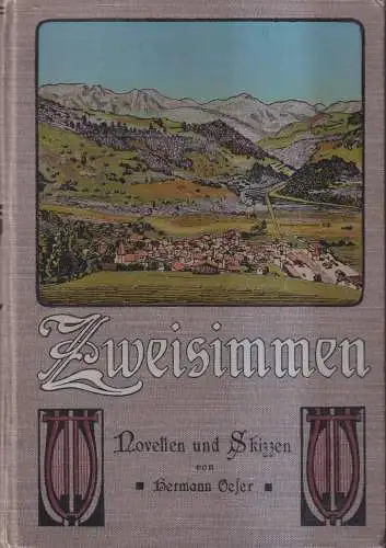 Buch: Zweisimmen, Novellen und Skizzen, Hermann Oeser, 1909, R. Mühlmann Verlag