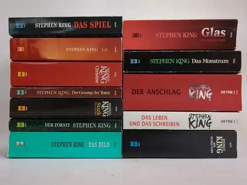 12 Bücher Stephen King: Das Bild; Der Fornit; Das Spiel; Stark; Gesang der Toten