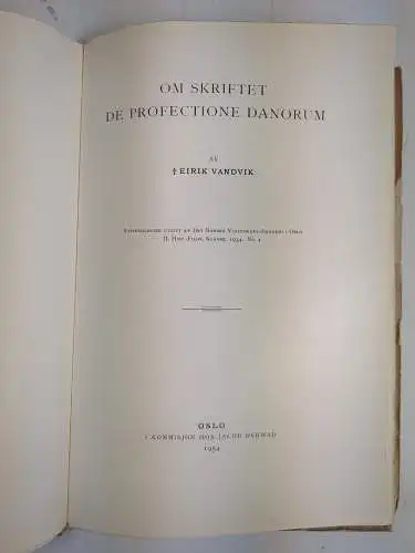 Buch: Avhandlinger utgitt av det norske Videnskaps-Akademi i Oslo 1954 II