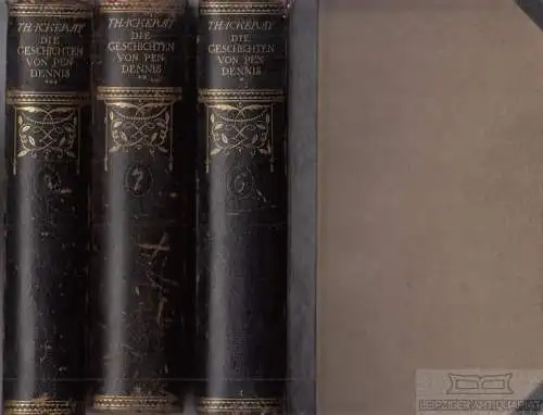 Buch: Die Geschichte von Pendennis, Thackeray, William Makepeace. 3 Bände, 1911