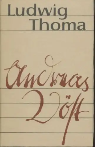 Buch: Andreas Vöst, Thoma, Ludwig. 1976, Aufbau-Verlag, Bauernroman