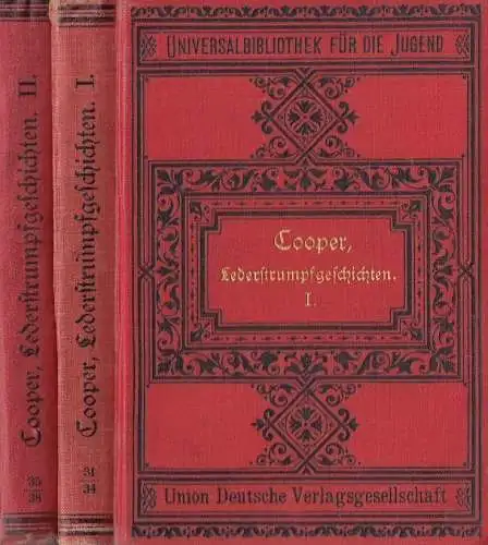Buch: Lederstrumpf-Geschichten I.+II., 2 Bände, Cooper, Dt. Verlagsgesellschaft