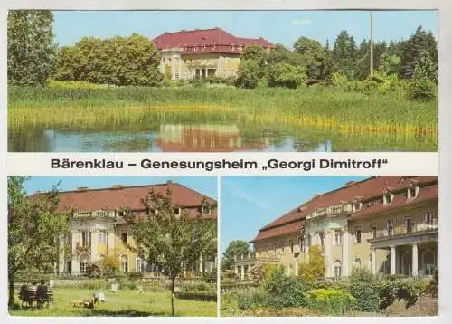 AK Bärenklau - Genesungsheim Georgi Dimitroff, 1986, Bild und Heimat, ungelaufen