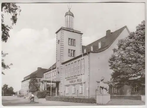 AK Glauchau Betriebsberufsschule Wilhelm Pieck, ca. 1980, Bild und Heimat