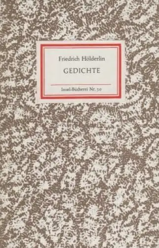 Insel-Bücherei 50, Gedichte, Hölderlin, Friedrich. 1985, Insel-Verlag