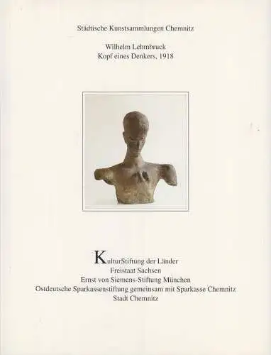 Buch: Wilhelm Lehmbruck. Kopf eines Denkers, 1918, Juppe, Gabriele, 1997