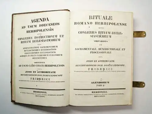 Buch: Rituale Romano Herbipolense sive congeries rituum... Friderici. 2 Bände