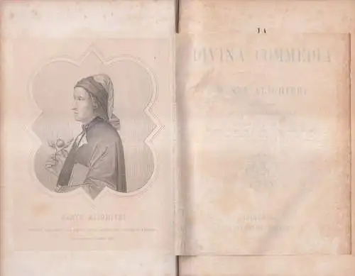 Buch: La Divina Commedia, Dante Alighieri. 1881, G. Barbera, Editore