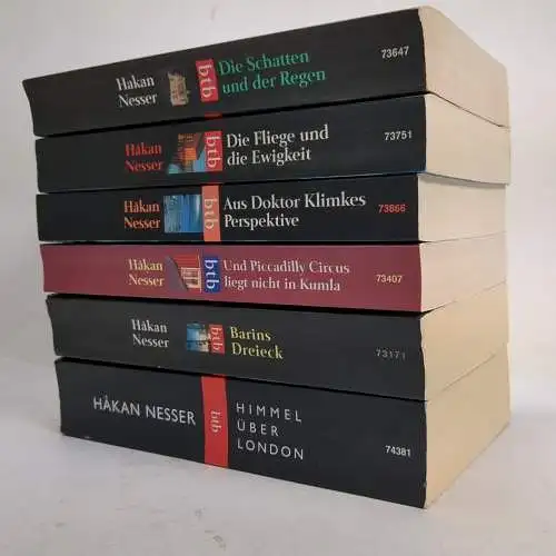 6 Bücher Hakan Nesser: Dreieck; Schatten; Doktor Klimke; Piccadilly Circus ...