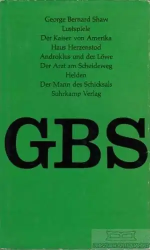 Buch: Lustspiele, Shaw, George Bernard. 1967, Suhrkamp Verlag, gebraucht, gut