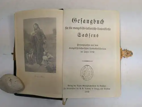 Buch: Gesangbuch für die evangelisch-lutherische Landeskirche Sachsens, 1922