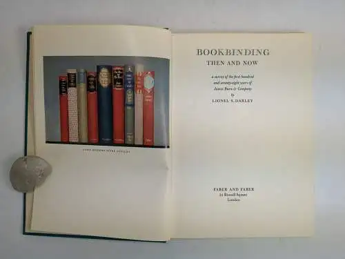 Buch: Bookbinding then and now, Lionel S. Darley, 1959, Faber and Faber