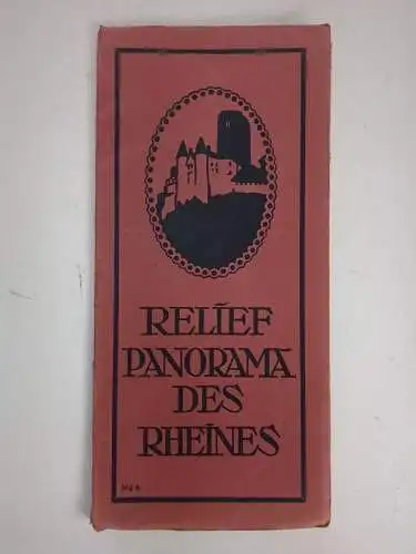 Karte: Relief-Panorama des Rheines, Emil Winter, Hoursch & Bechstedt