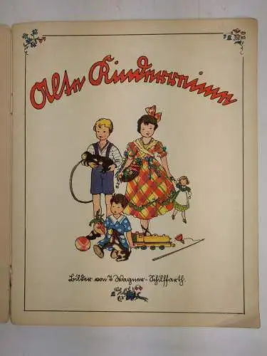 Buch: Alte Kinderreime, Toni Wagner-Schilffarth, Trenkler, Leipzig, ca. 1930