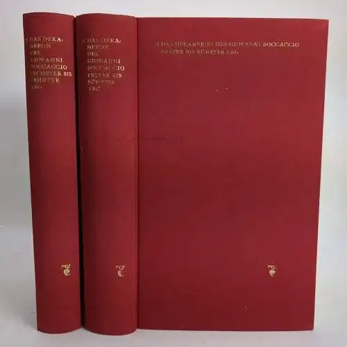 Buch: Das Dekameron, Boccaccio, Giovanni. 2 Bände, 1958, Aufbau-Verlag