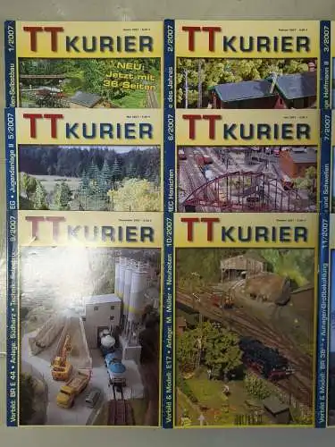 TT Kurier 2007, Die Zeitschrift für den TT-Bahner, Heft 1-12, Modelleisenbahn