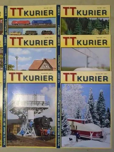 TT Kurier 2007, Die Zeitschrift für den TT-Bahner, Heft 1-12, Modelleisenbahn
