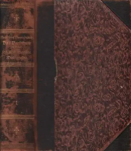 Buch: Papsttum in seiner sozial-kulturellen Wirksamkeit I,  Hoensbroech, 1900