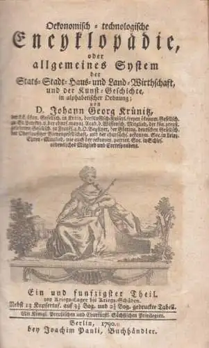 Buch: Oekonomisch-technologische Encyklopädie. 51. Teil, Krünitz, Johann Georg