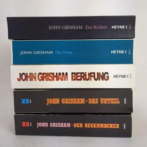 5 Bücher John Grisham: Regenmacher, Urteil, Berufung, Firma, Richter, Heyne