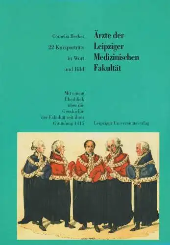 Buch: Ärzte der Leipziger Medizinischen Fakultät, Becker, Cornelia, 1995