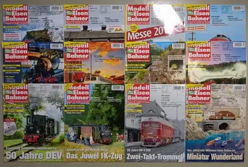 Modelleisenbahner 2016, Heft 1-12, Verlagsgruppe Bahn, Zeitschrift, Modellbau